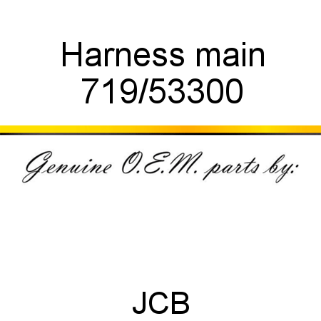 Harness, main 719/53300