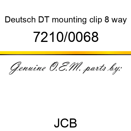 Deutsch DT mounting clip, 8 way 7210/0068