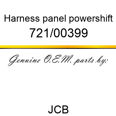 Harness, panel, powershift 721/00399