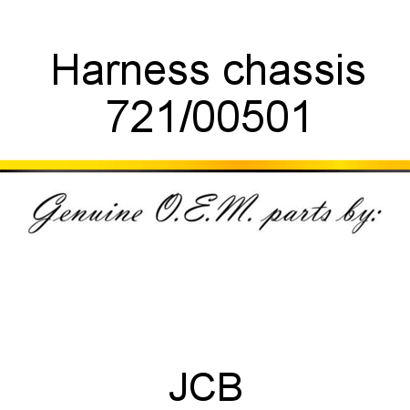 Harness, chassis 721/00501