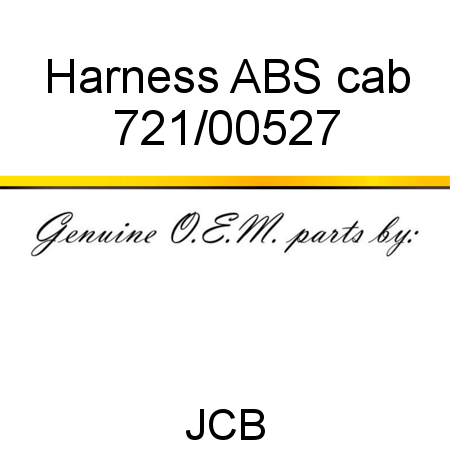 Harness, ABS cab 721/00527