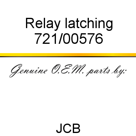 Relay, latching 721/00576