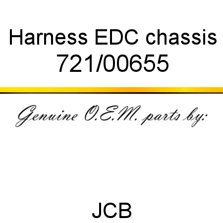 Harness, EDC, chassis 721/00655
