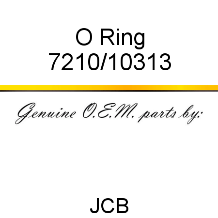 O Ring 7210/10313