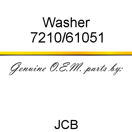 Washer 7210/61051