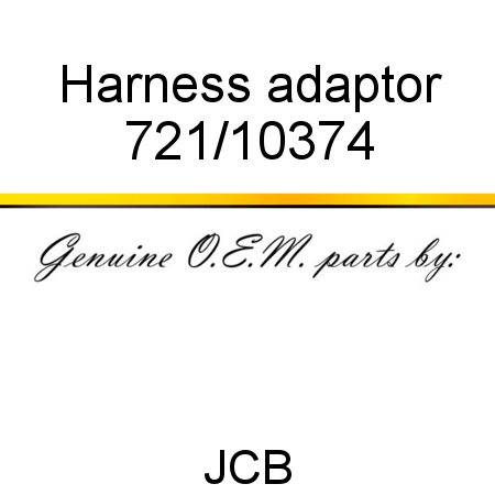 Harness, adaptor 721/10374