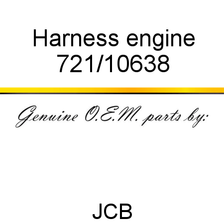 Harness, engine 721/10638