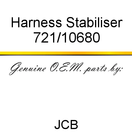Harness, Stabiliser 721/10680