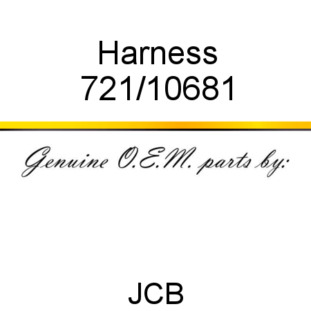 Harness 721/10681
