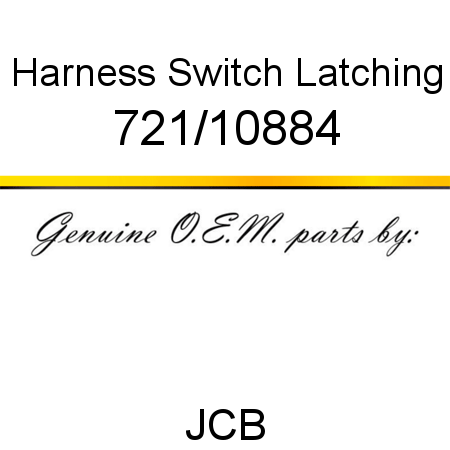 Harness, Switch Latching 721/10884
