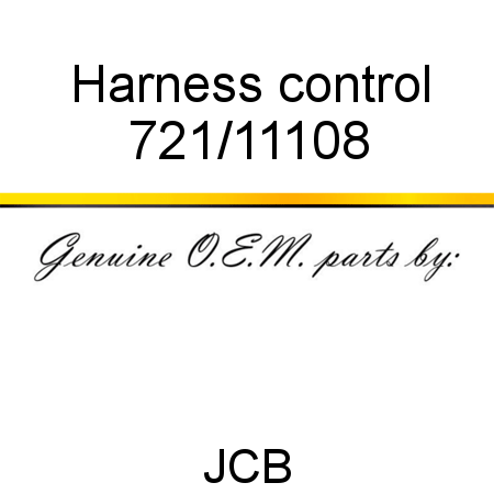 Harness, control 721/11108