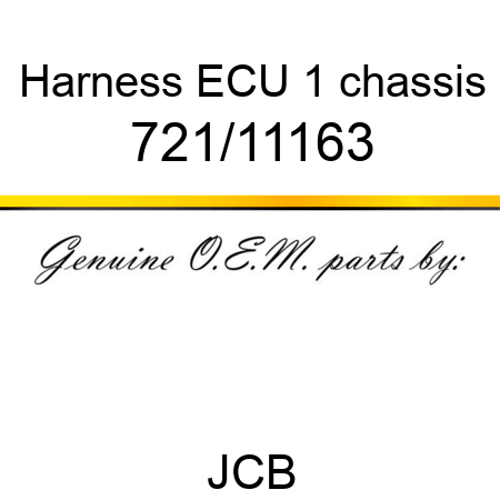Harness, ECU 1 chassis 721/11163