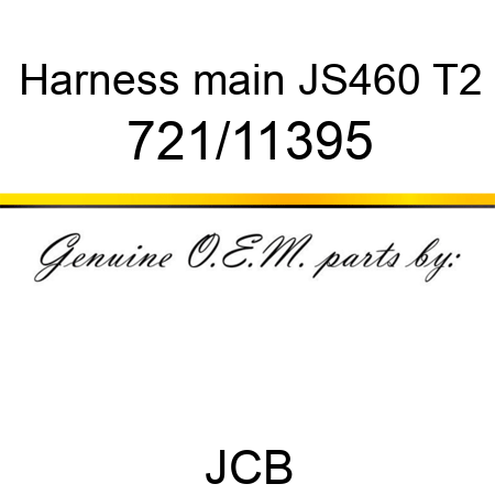 Harness, main, JS460 T2 721/11395