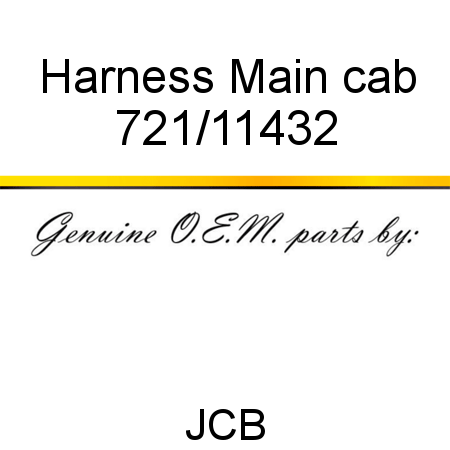 Harness, Main cab 721/11432