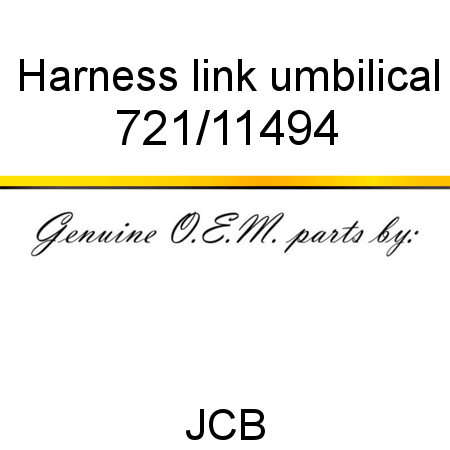 Harness, link, umbilical 721/11494