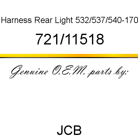 Harness, Rear Light, 532/537/540-170 721/11518