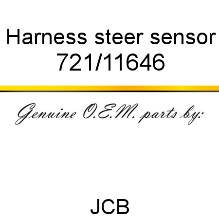 Harness, steer sensor 721/11646