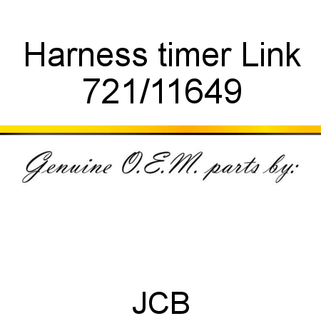 Harness, timer Link 721/11649