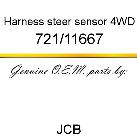 Harness, steer sensor, 4WD 721/11667