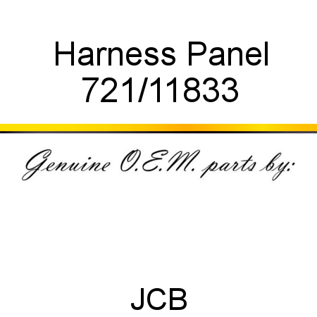 Harness, Panel 721/11833