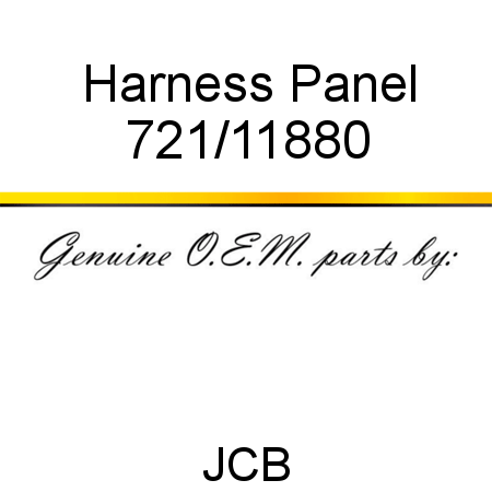 Harness, Panel 721/11880