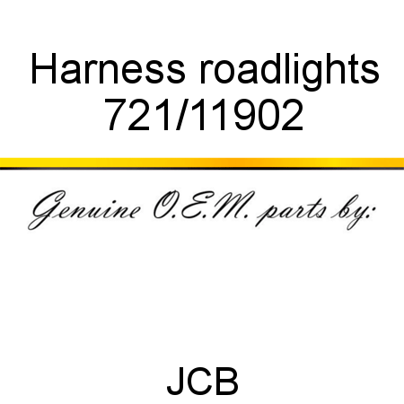 Harness, roadlights 721/11902