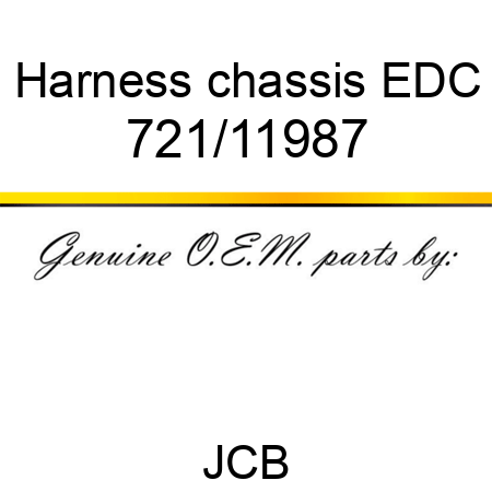 Harness, chassis EDC 721/11987