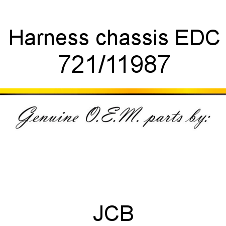 Harness, chassis EDC 721/11987