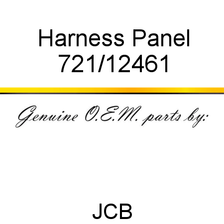 Harness, Panel 721/12461