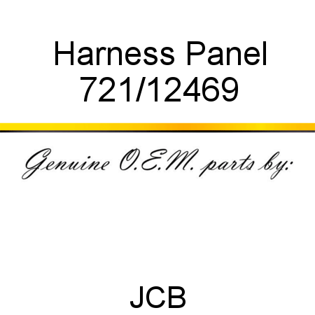 Harness, Panel 721/12469
