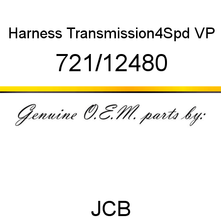 Harness, Transmission,4Spd VP 721/12480