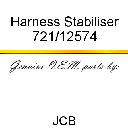 Harness, Stabiliser 721/12574