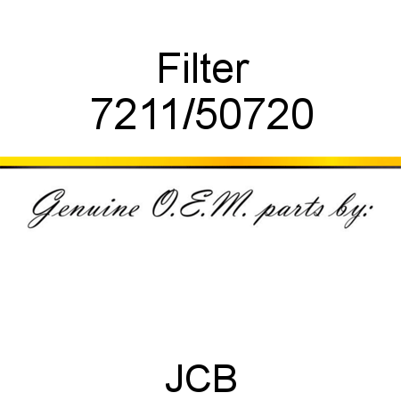 Filter 7211/50720