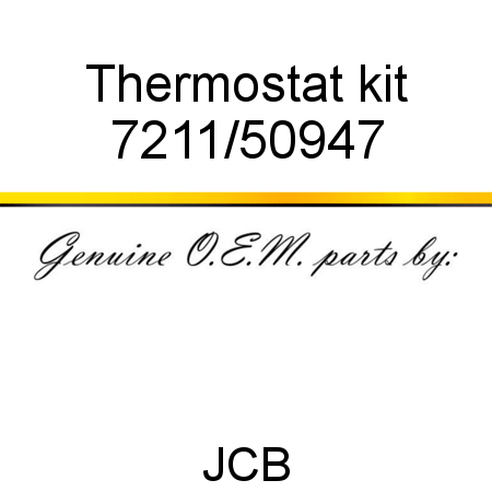 Thermostat, kit 7211/50947
