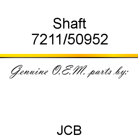 Shaft 7211/50952