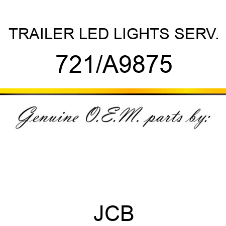TRAILER LED LIGHTS SERV. 721/A9875