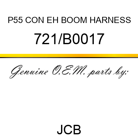 P55 CON EH BOOM HARNESS 721/B0017