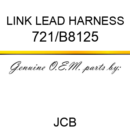LINK LEAD HARNESS 721/B8125