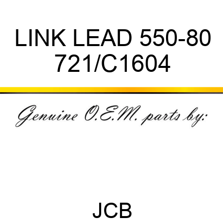 LINK LEAD 550-80 721/C1604