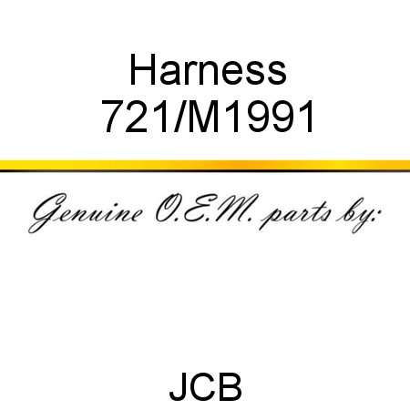 Harness 721/M1991