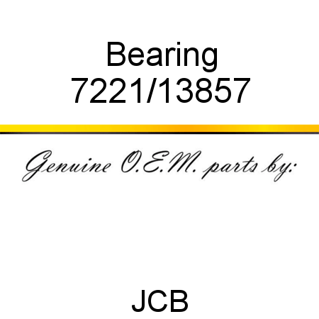 Bearing 7221/13857