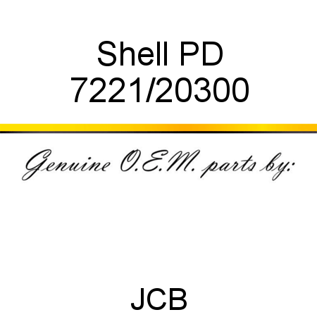 Shell, PD 7221/20300