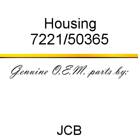 Housing 7221/50365