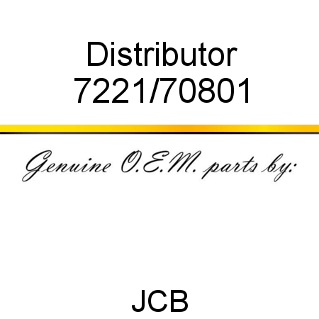 Distributor 7221/70801