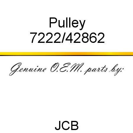 Pulley 7222/42862