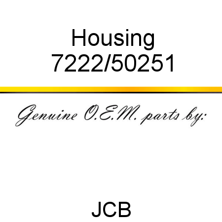 Housing 7222/50251