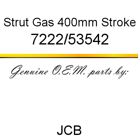 Strut, Gas, 400mm Stroke 7222/53542