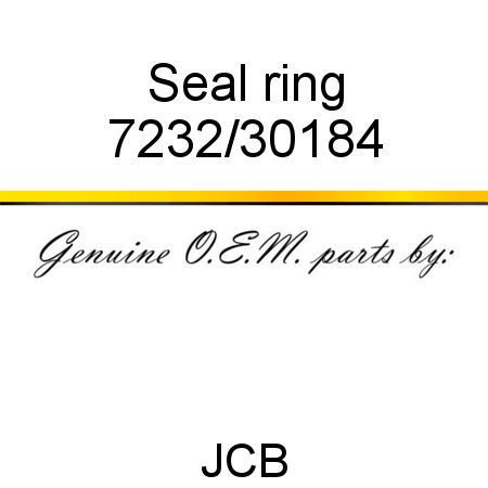 Seal, ring 7232/30184