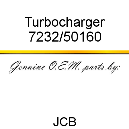 Turbocharger 7232/50160