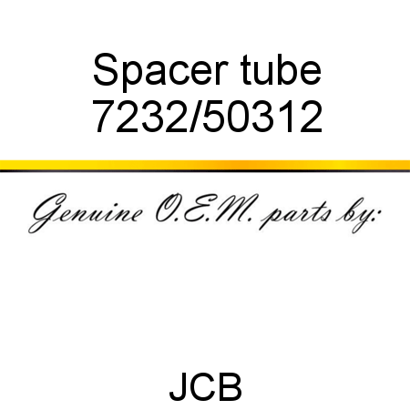 Spacer, tube 7232/50312